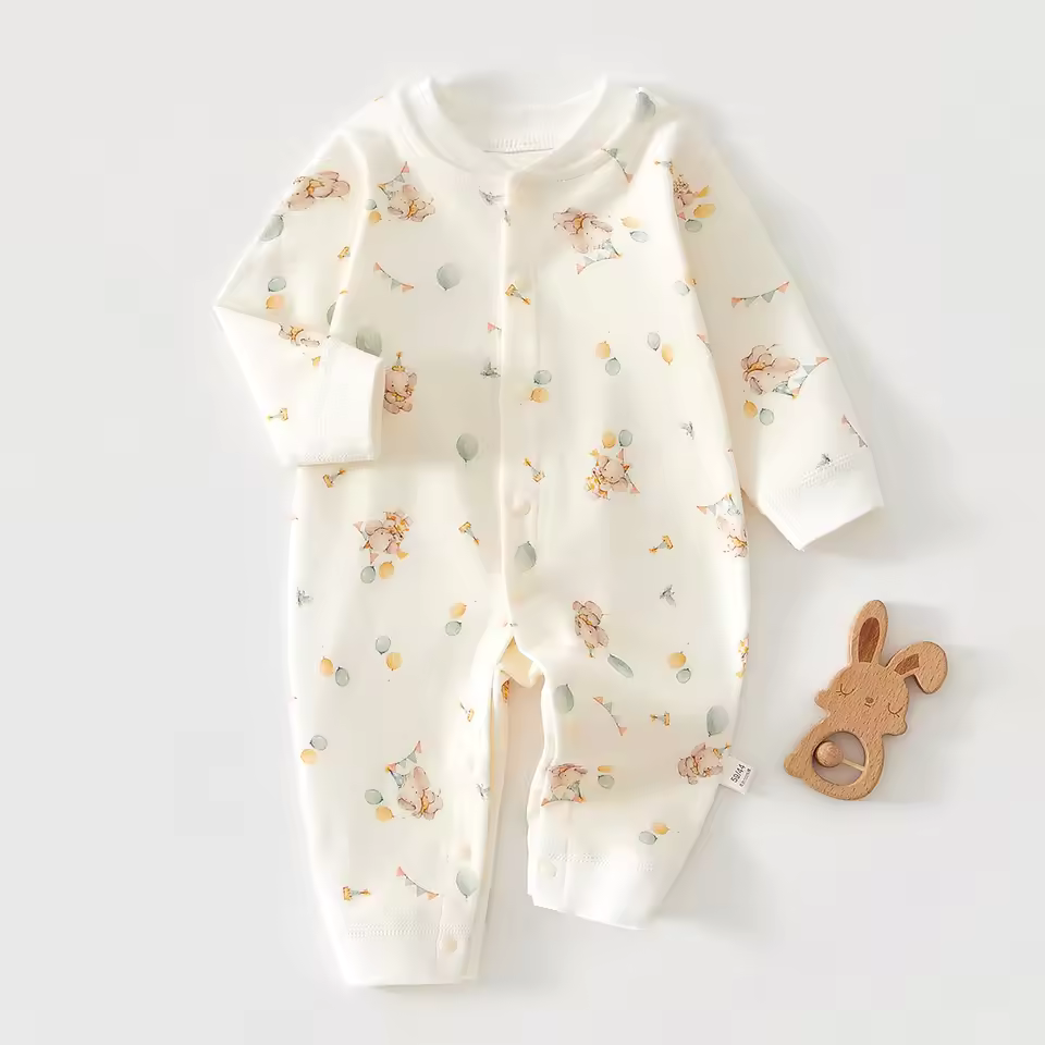 Essential Premium Cotton Romper - Playful Storytime